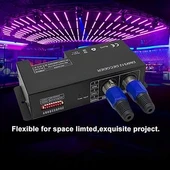 DMX-512 Dekoder Dijital Ekran Dimmer Sürücü RGBW 4 Kanal LED Kontrol Cihazı Şerit band DC12V-24V 348W - 6