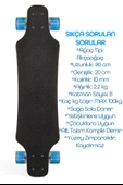 Kaykay + Koruyucu Set Silikon Teker Diz Dirsek El Koruma Seti Skeleton Model Zımparalı Skateboard - 5