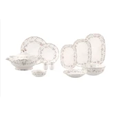 Evaliza Queen's Garden 60 Parça 12 Kişilik Porselen Yemek Takımı 53953 thumbnail 2