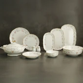 Evaliza Queen's Garden 60 Parça 12 Kişilik Porselen Yemek Takımı 53953 thumbnail 1