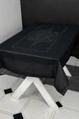 Jumbo Jakar Siyah Sıvı Geçirmez Kumaş 110x160 Masa Örtüsü - 1