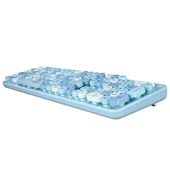 Everest ROUND KM-6282 Renkli Tuşlu Mavi Kablosuz Q Multimedia Klavye + Mouse Set - 4