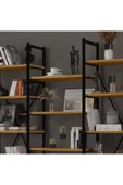 6 RAFLI METAL KİTAPLIK ÜÇ MODÜL thumbnail 3