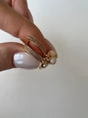 KALPLI KUPE MINELI RODYUM KAPLAMA 18K (rose gold ) thumbnail 2