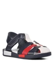 Ayakmod Lacivert Kırmızı Ortopedik Erkek Çocuk Sandalet 210111 Ç - 3