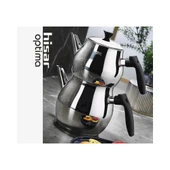 Hisar Optima Siyah Çelik Çaydanlık Paslanmaz Çelik (TEŞHİR) - 1