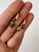 KALPLI KUPE MINELI RODYUM KAPLAMA 18K (rose gold ) thumbnail 7