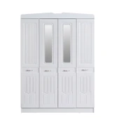 Gardırop, Cunda Mdf Ön Yüzeyli 4 Kapaklı Dolap - 8