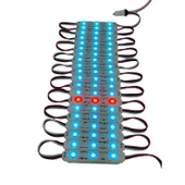 Samsung RGB LED 3'lü modül WS2811 Bireysel Adreslenebilir Işık 5050 SMD DC 12V Su Geçirmez IP65 Mağaza Pencere vitrin yapışkanlı - 4