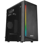 Everest BLAZON RGB Led Şeritli Peak 250W Akrilik Panel Gaming Oyuncu Kasası - 1