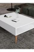 Orta Sehpa Masa Salon Sehpası Lüx Model 90x50x33 Beyaz - 3