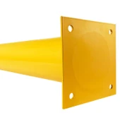 Kaldırım Sabit Bariyer Demir Duba Metal Park Demiri Otopark Bariyer 76mm 50 cm 3mm Sarı - 4