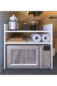 Beyaz Tezgah Üstü Raf - Fırın, Mıkrodalga Organızer Düzenleyici thumbnail 1