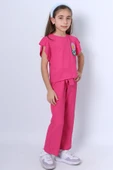 KIZ ÇOCUK İKİLİ TAKIM FIRFIRLI PAPATYA NAKIŞLI F21 thumbnail 2