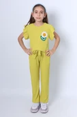 KIZ ÇOCUK İKİLİ TAKIM FIRFIRLI PAPATYA NAKIŞLI F21 thumbnail 11