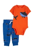 Carters Mavi Erkek Bebek Body Pantolon Set 1O999010M - 1