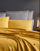 Pike Seti Baskılı Çift Kişilik Dide Sarı thumbnail 3