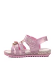Ayakmod Pembe Simli  Bebek Düz Sandalet 24-419 B - 2
