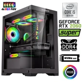 Xaser Xsr1083 i5 10400F 32GB Ram 1TB M.2 NVMe SSD 8GB RTX2060 SUPER  23.8" 180Hz Oyuncu Bilgisayarı thumbnail 2