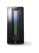 GameBooster GB-G3601B RGB Tempered Glass USB 3.0 Mid Tower Bilgisayar Kasası Siyah - 2