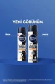 NIVEA MEN Erkek Sprey Deodorant Black&White Invisible Güçlü Etki 150ml, 72 Saat Anti-perspirant Ter Koruma thumbnail 2
