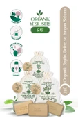 Mecitefendi Organik Yeşil Seri: Saf - Defne, Isırgan ve Zeytin Sabunu (Nemlendirici Etki) 125 gr - 1