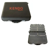 Kendo MB9026 Ufak Plastik Balıkçı Kutusu 12 Gözlü Siyah - 1