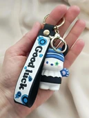 Köpek Pati Silikon Anahtarlık 3D Bebek Sırt Çantası  Oyuncak Çanta Süsü Aksesuar thumbnail 1