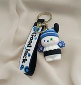 Köpek Pati Silikon Anahtarlık 3D Bebek Sırt Çantası  Oyuncak Çanta Süsü Aksesuar thumbnail 3