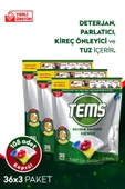 TEMS 4 Etkili Bulaşık Makinesi Kapsül Deterjanı 108'li ( 3x 36'lı Paket) - 1