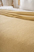 Hardal Valencia Sherpa Çift Kişilik Peluş Battaniye - 5