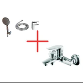Creavit SH150-3 Fonksiyonlu El Duşu ve SO2500 Solo Banyo Armatürü Seti - 1