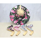 Periboia Ahşap Şapkalı Yelpaze - 1