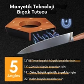 Polham Pro Serisi 5 Açılı Tüm Bıçaklara Uyumlu Bileyici, Silindir Tipi Süper Keskinleştirici Bileme - 3
