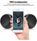 5.0 Bluetooth Hoparlör 500mAh Mini Speaker Mini Hoparlör ufak taşınabilir birleştirilebilir ses yüksek kalite Mavi JNG1034SPK - 12