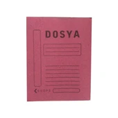 Tam Kapak Dosya Karton Pembe 1 Paket 50 Adet - 1