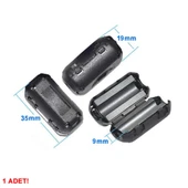 9mm Ferrit Halka Filtre  Kablo Gürültü Bastırıcı Azaltıcı Yüzük Bead RFI EMI Girişim Engelleyici Besleme Haberleşme Ses Data İletişim - 4