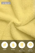 2'li Sarı Greek El Havlusu - 50x90 Cm, 225 Gr, %100 Pamuk, Spa Ve Otel Havlusu, Günlük Kullanıma Uygun - 4