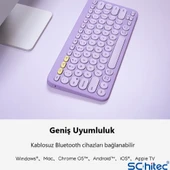 ScHitec Çift Cihaz Bağlantı Özellikli Klavye ve Mouse Set 2.4G+BT Siyah KM902 - 3