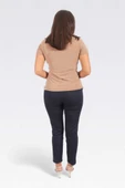 Tolga Saraçoğlu Minimalist Yüksek Bel Dar Paça Midi Kadın Pantolon - Günlük & İş - 2