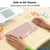 ScHitec Çift Cihaz Bağlantı Özellikli Klavye ve Mouse Set 2.4G+BT Siyah KM902 - 4