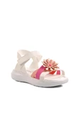 Ayakmod Beyaz-Fuşya-Pembe Kız Çocuk Düz Sandalet Ayakmod Şng 8010 F - 3