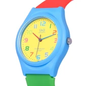 Q&Q VQ86J010Y Renkli Canlı Silikon Kordonlu Su Geçirmez Rakamlı Çocuk Kol Saati - 4