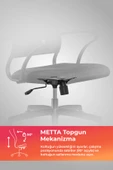 Ergolife Sit Air-180 Ofis Koltuğu | Yükseklik Ayarlı, Fileli, Boyun Destekli, Bilgisayar Sandalyesi -574.61.40.222 - 3