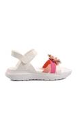 Ayakmod Beyaz-Fuşya-Pembe Kız Çocuk Düz Sandalet Ayakmod Şng 8010 F - 1