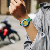 Q&Q VQ86J010Y Renkli Canlı Silikon Kordonlu Su Geçirmez Rakamlı Çocuk Kol Saati - 5