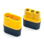 MR60 Dişi Erkek Konnektör Soket Çift  3 Pin LiPo Pil Batarya Bağlantı Konnektörü 60A Yüksek Akım RC Multikopter Uçak Helikopter Esc thumbnail 4