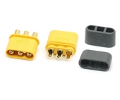 MR30 Dişi Erkek Konnektör Soket Çift  3 Pin LiPo Pil Batarya Bağlantı Konnektörü 30A Yüksek Akım RC Multikopter Uçak Helikopter Esc thumbnail 1