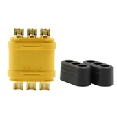 MR60 Dişi Erkek Konnektör Soket Çift  3 Pin LiPo Pil Batarya Bağlantı Konnektörü 60A Yüksek Akım RC Multikopter Uçak Helikopter Esc thumbnail 7