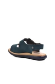 Ayakmod Lacivert Nubuk Erkek Çocuk Düz Sandalet 1530 F thumbnail 4